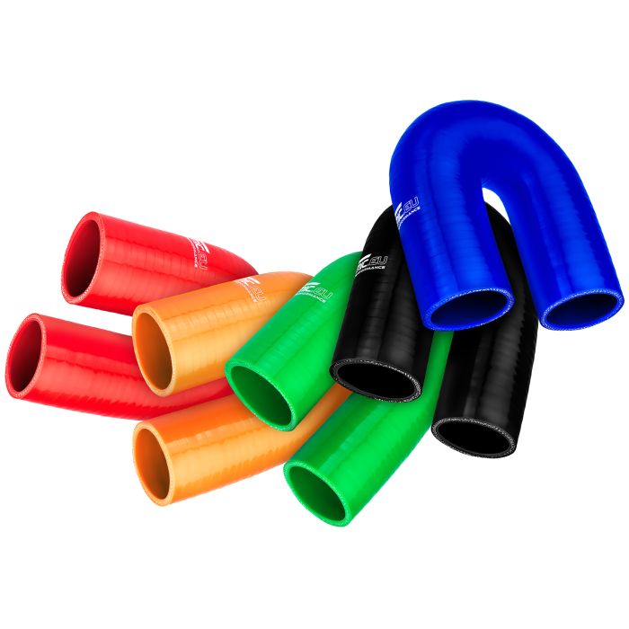 180° Silicone Elbow (70 mm) Blue