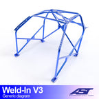 Arco de seguridad Seat Ibiza (6J) Hatchback 3 puertas Weld In V3