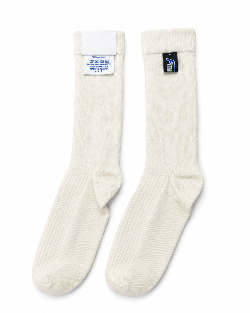Calcetines ignífugos de competición FMIC.Pro blanco FIA 2036 8856-2018 talla XL 46-47