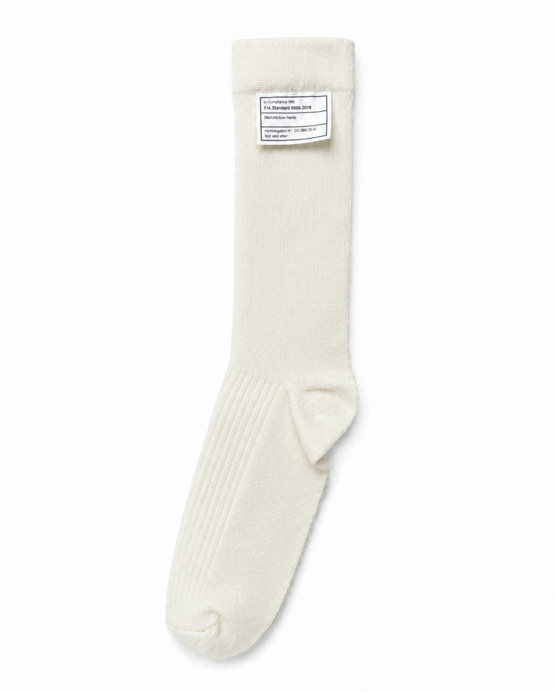 Calcetines ignífugos de competición FMIC.Pro blanco FIA 2036 8856-2018 talla L 44-45