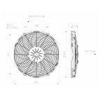 SPAL 12V VA10-AP10/C-61A 305 MM Axial Radiator Cooling Fan