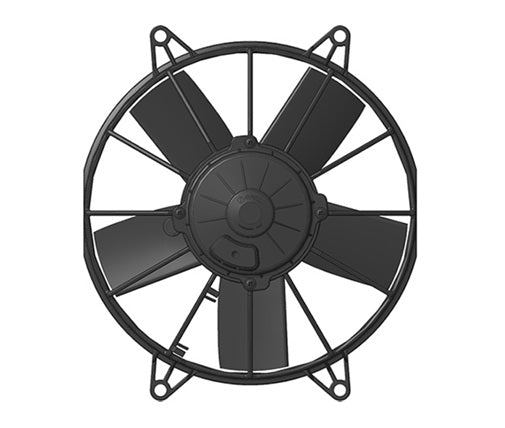 Ventilador de radiador axial aspirante SPAL 12V VA15-AP70/LL-39A 255 mm