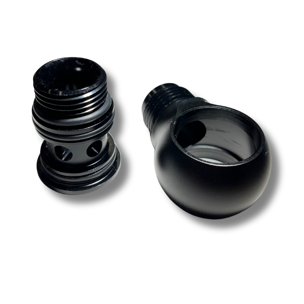 Extremo de manguera banjo 90° codo corto AN6