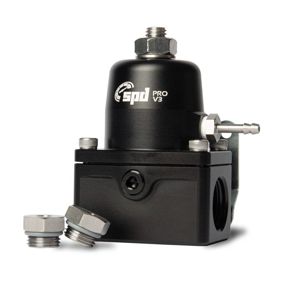Regulador de presión de combustible SPD V3 PRO E85 Negro