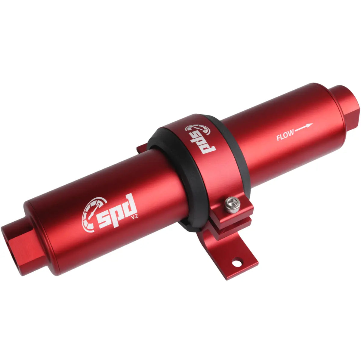 Filtro de combustible SPD V2 10 Micron E85 rojo