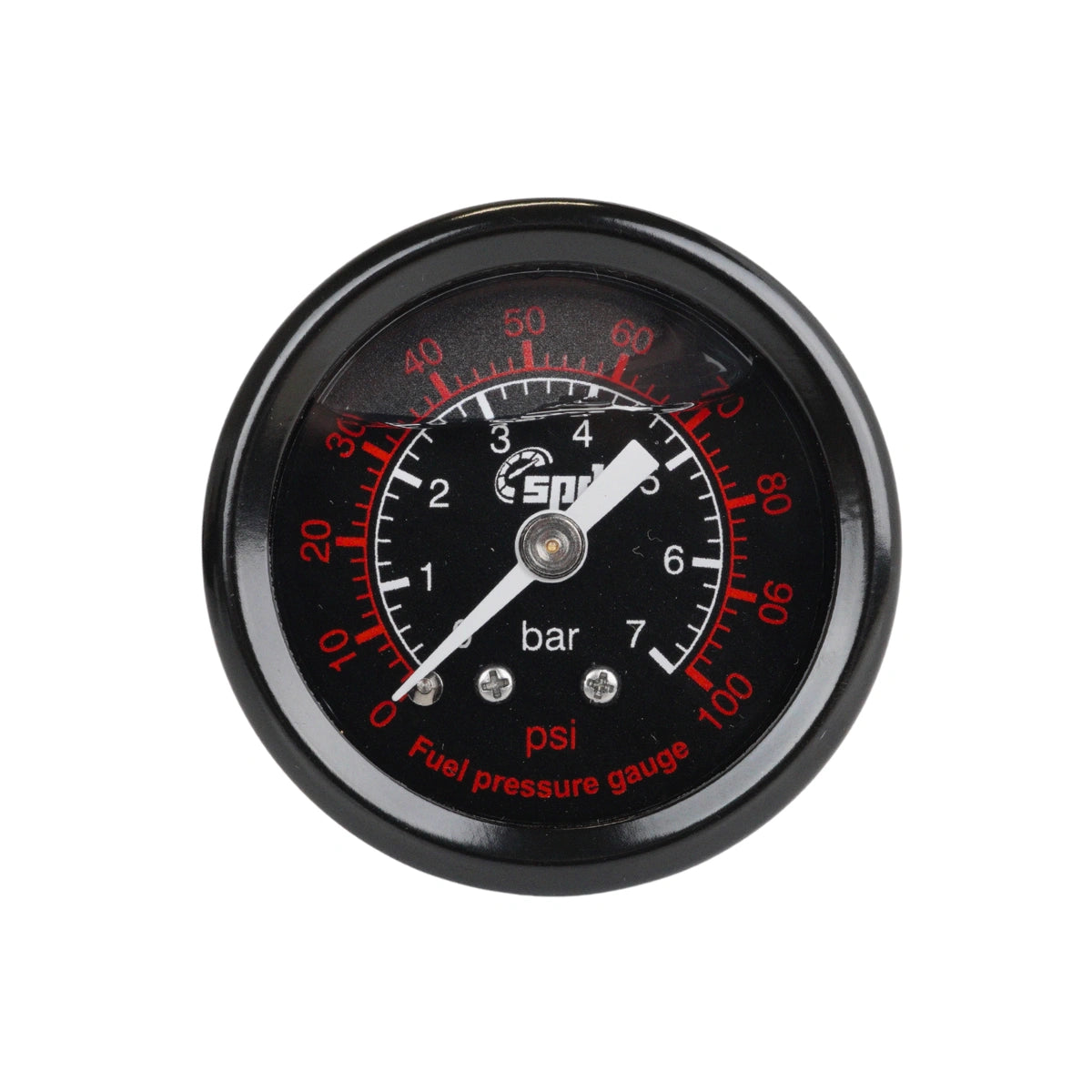 Manómetro de presión de combustible SPD 0-7 bar negro