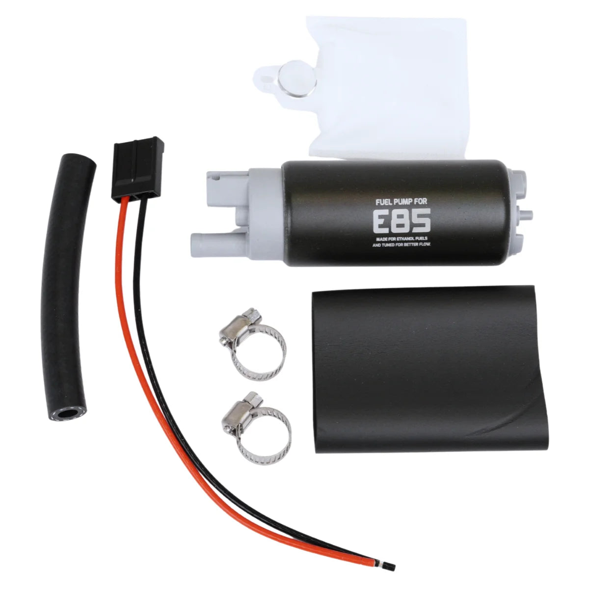 Bomba de combustible SPD de 340 L/h, color negro, para E85. (Offset-inlet)