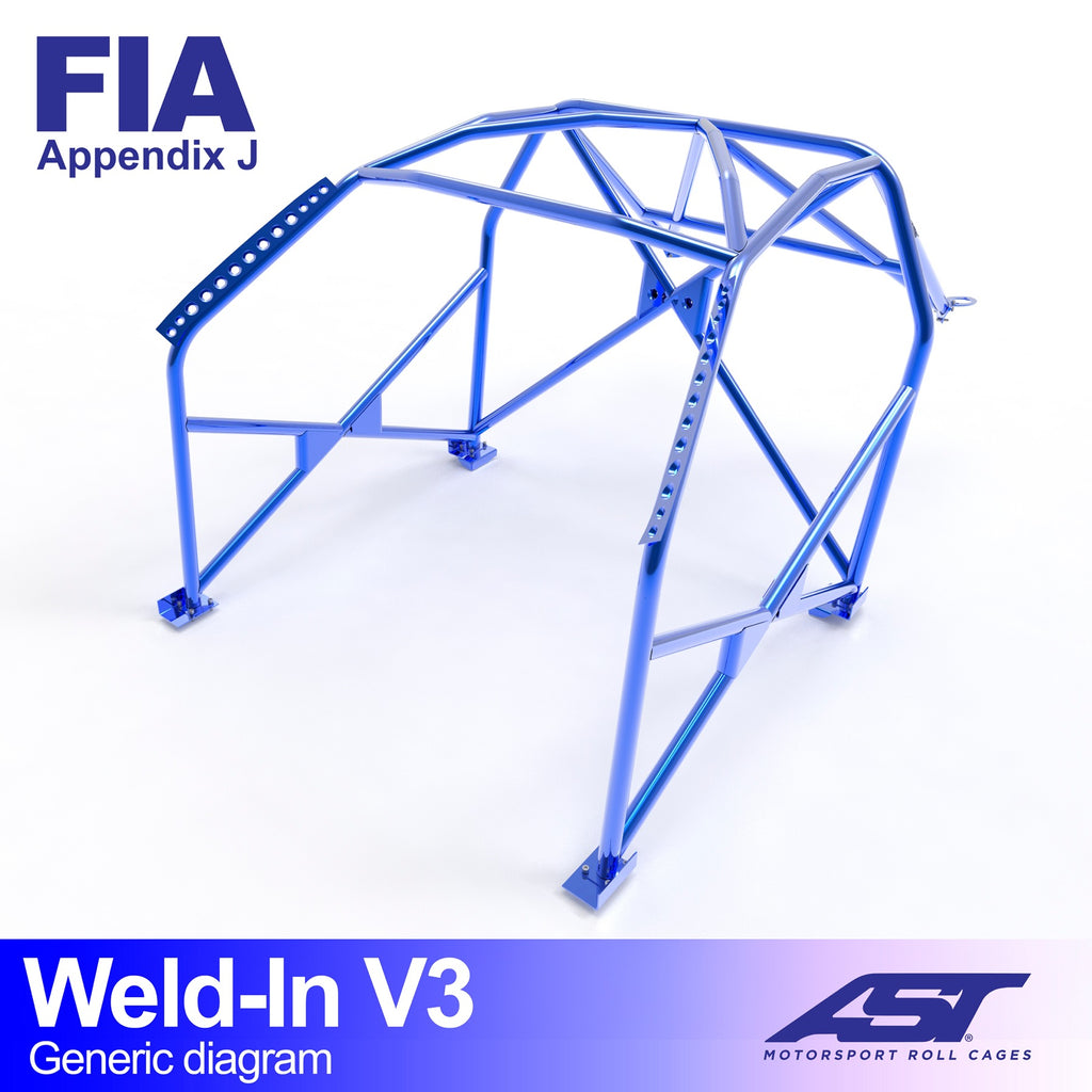Arco de seguridad Subaru Impreza (GC8) Coupé 2 puertas Weld In V3