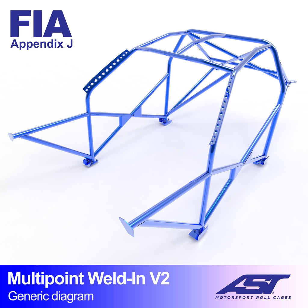 Arco de seguridad Subaru Legacy (BC) Sedán 4 puertas 4WD Multipoint Weld In V2