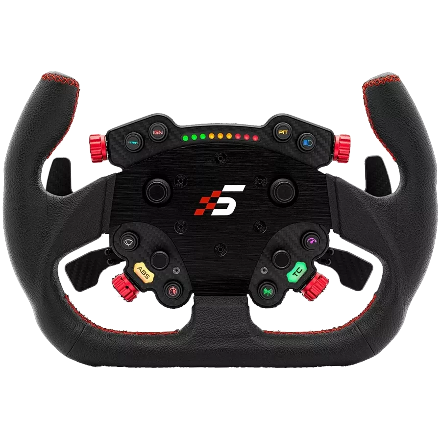 Volante GT 325 mm de cuero con levas de cambio tipo C SIMAGIC para simulador simracing