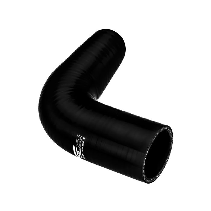 90° Silicone Elbow (80mm) Black