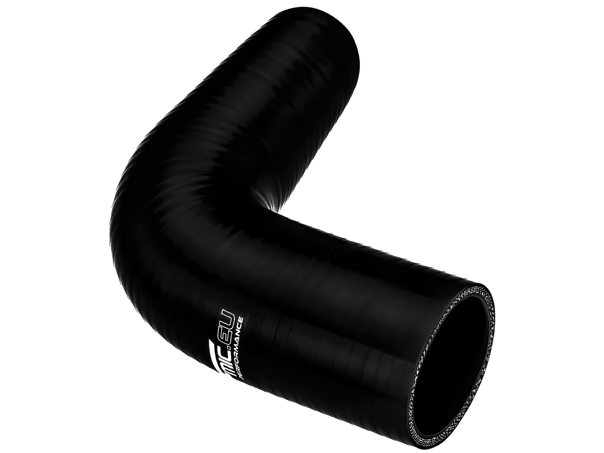 Codo de silicona 90' 13 mm negro