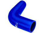 Codo de silicona 90° 80 mm azul
