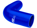 Codo de silicona 90' 35 mm azul