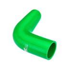90° silicone elbow (76 mm) green
