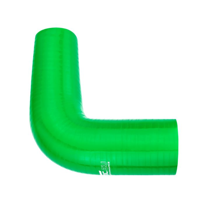 90° 16mm Silicone Elbow, Green.