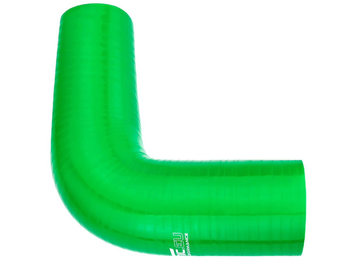 Codo de silicona 90' 11 mm verde