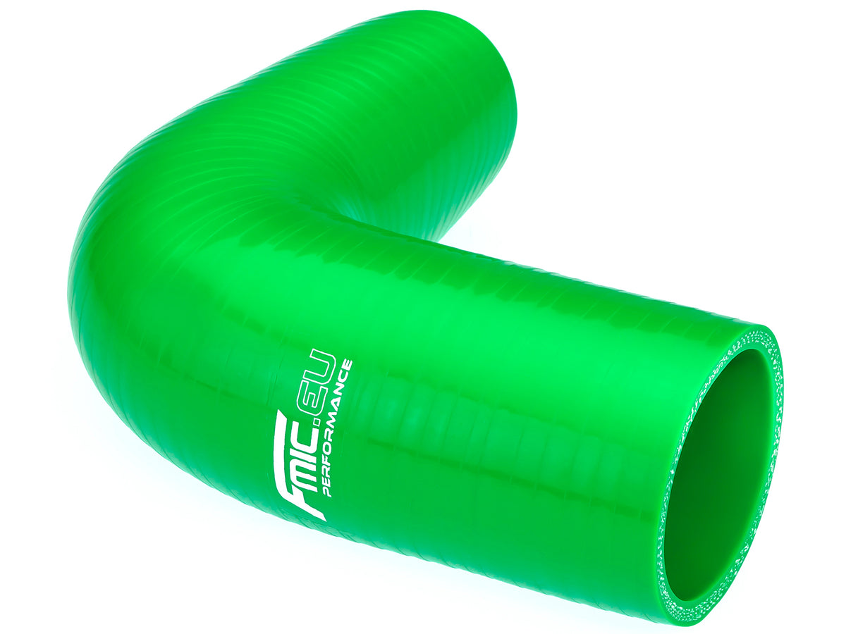 Codo de silicona 90' 32 mm verde