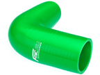Codo de silicona 90' 151 mm verde