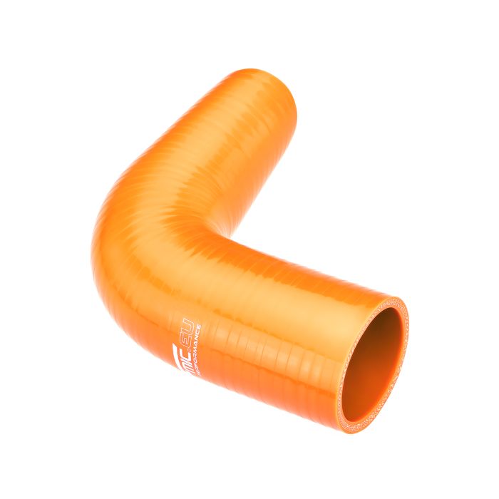 90° silicone elbow, 45mm, orange