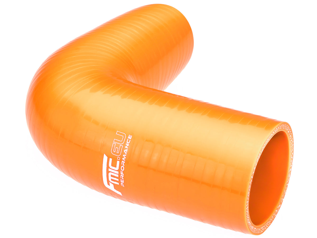 Codo de silicona 90' 13 mm naranja