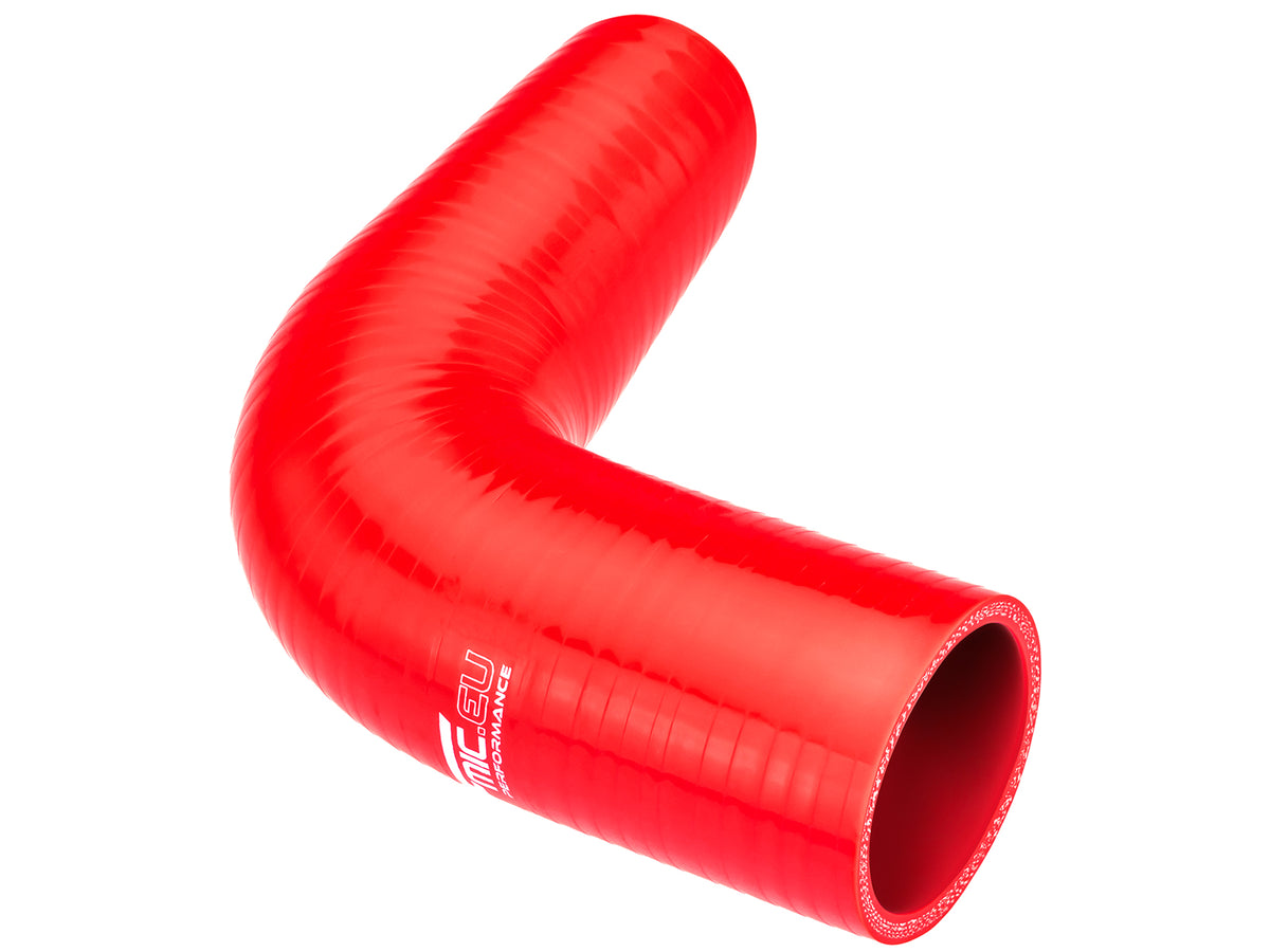 Codo de silicona 90° 16 mm rojo