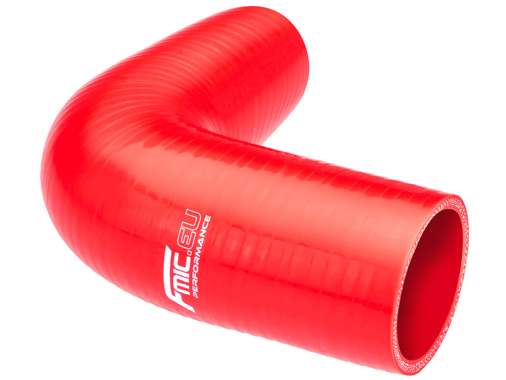 Codo de silicona 90° 57 mm rojo