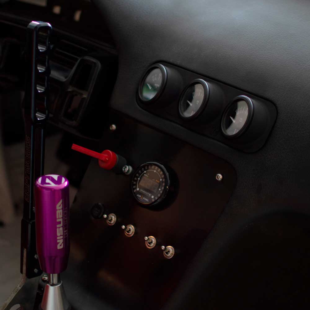 Nissan s13 gauge holder super angle – 3 gauges