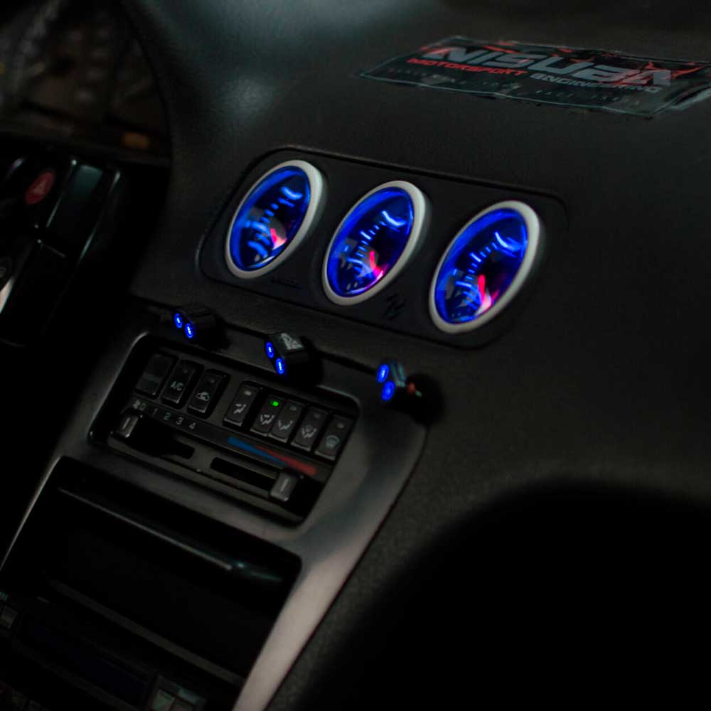 Soporte relojes camuflados Nissan s13 – 3 relojes