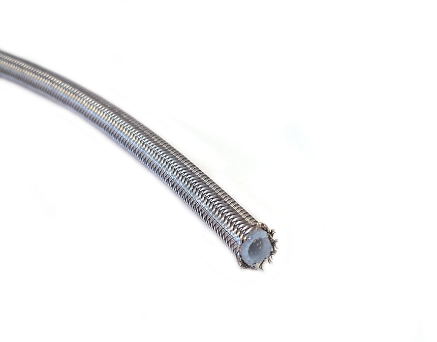AN3 Línea de freno trenzado de acero inoxidable 1/8"