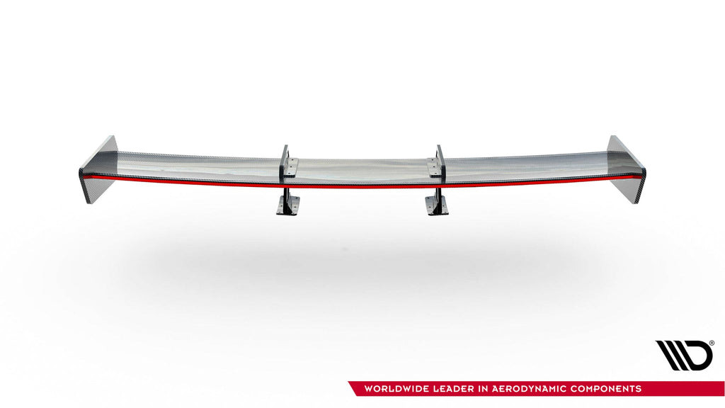 Alerón de carbono con soportes cuello de cisne + LED para Toyota Supra Mk5