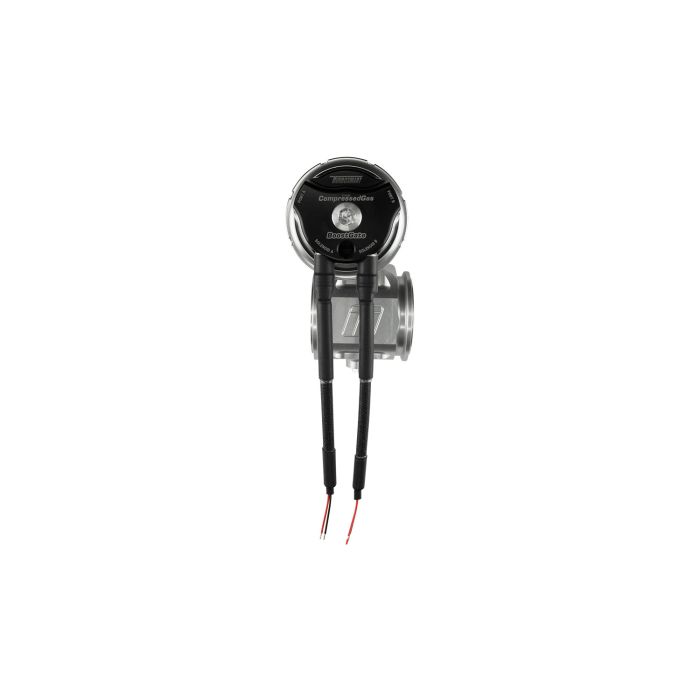 BoostGate50 7PSI Compressed Gas Dump Valve Black with Integrated Solenoids Turbosmart TS-0265-1252