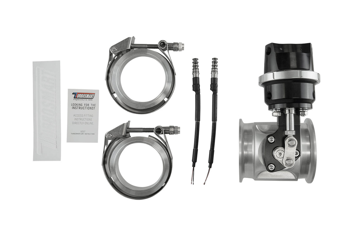 Compressed Gas StraightGate76 con solenoides integrados 7PSI negro Turbosmart TS-0267-1252