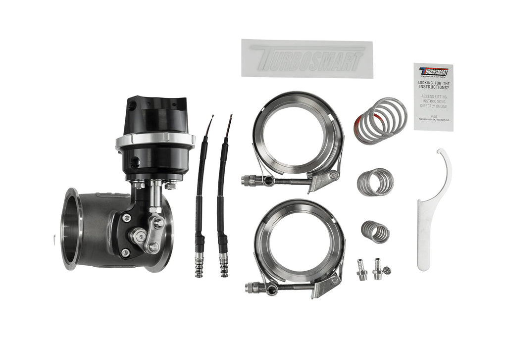 Compressed Gas StraightGate76 con solenoides integrados 7PSI negro Turbosmart TS-0567-1252