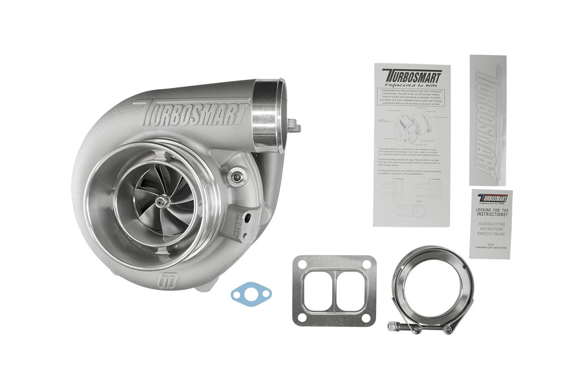 Turbocompresor TS-2 Performance Turbosmart refrigerado por agua 6466 T4 Divided 0,84AR con wastegate externa