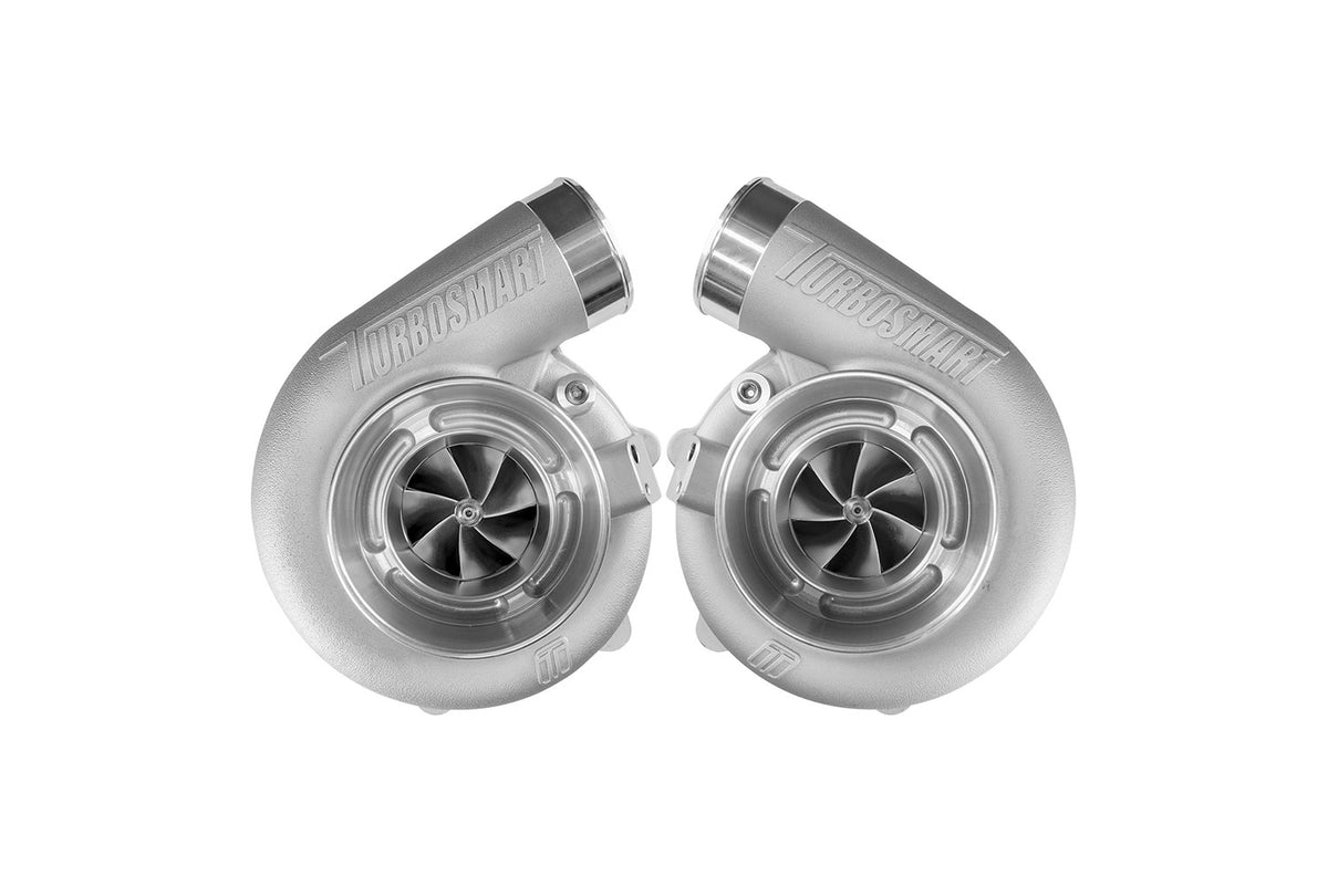 Turbo gemelo espejo Turbosmart TS-2 6466B V-Band 1.07AR refrigerados por agua