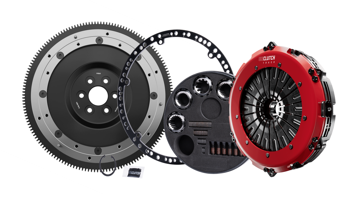 Embrague de doble disco UniClutch Track con volante motor para Ford Falcon BABF BARRA 240 4.0 (Turbo) 6 cilindros