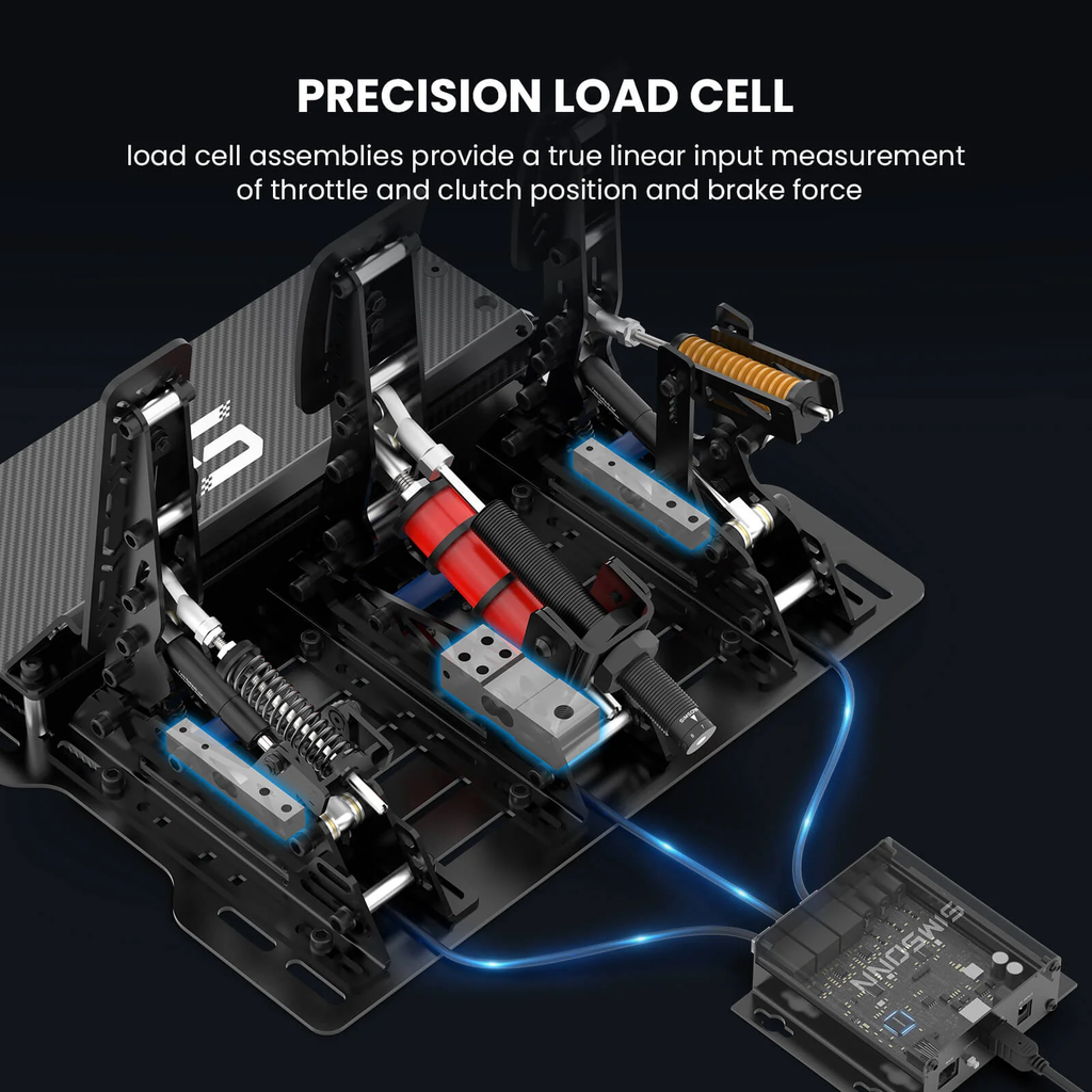 Pedalbox Pro X Ultra Sim Pedal RGB SIMSONN Simulador Simracing