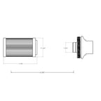 Aeromotive 40-Micron Black Fuel Filter with ORB-10 Ports and Stainless Steel Mesh Element