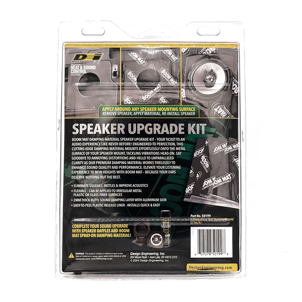 DEI 50199 Kit de rendimiento para altavoces Boom Mat
