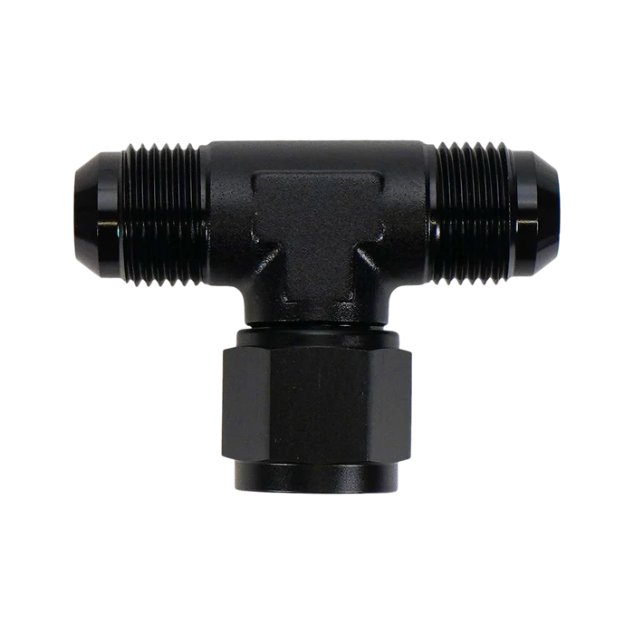 Conector en T giratorio de 90° con abocardado macho a hembra 10AN de DeatschWerks