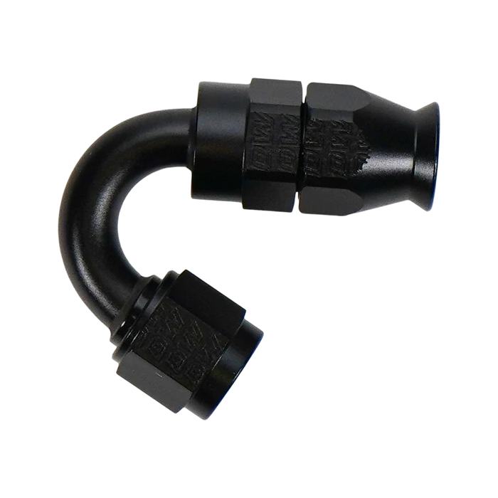 Conector giratorio hembra 6AN con férula/oliva, extremo de manguera de 150 grados, PTFE, DeatschWerks