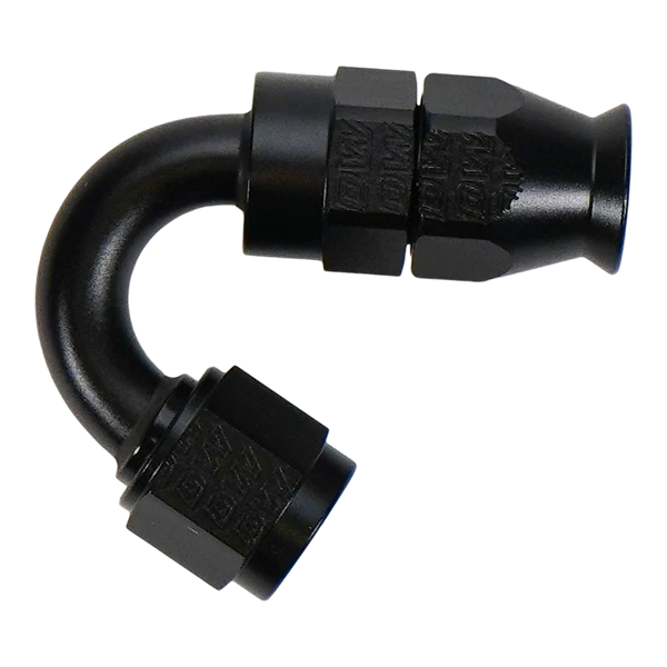Terminal de manguera PTFE 6AN hembra flare giratorio con virola/oliva 150° DeatschWerks