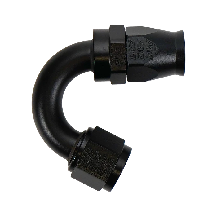 Conector giratorio hembra abocinado 10AN con férula/oliva, extremo de manguera de 150 grados, PTFE, DeatschWerks