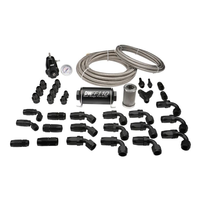 Kit de tuberías de retorno CPE 8AN de alimentación con retorno 6AN DeatschWerks para Toyota Supra A90 / BMW M3 / M4