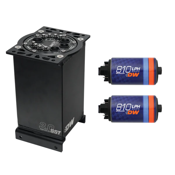 Depósito de compensación de 3,0 L con dos bombas sin escobillas DW810 de DeatschWerks