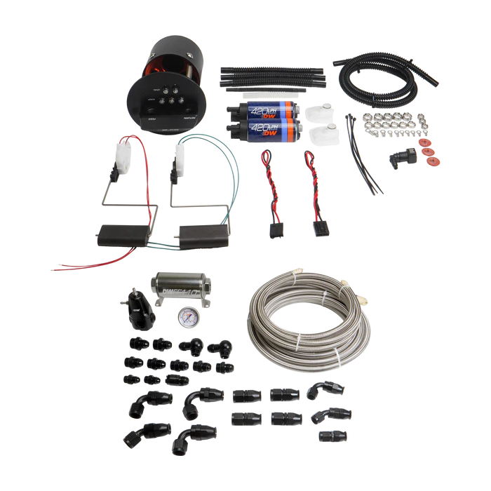 Módulo X2 con bombas DW420 y kit de tuberías de PTFE DeatschWerks para BMW Serie 3 E36 E46 1992-2006
