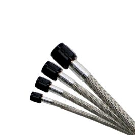 3AN (4Ft) Stainless Steel Braided Hose (Black Ends) Nitrous Express NX 10048