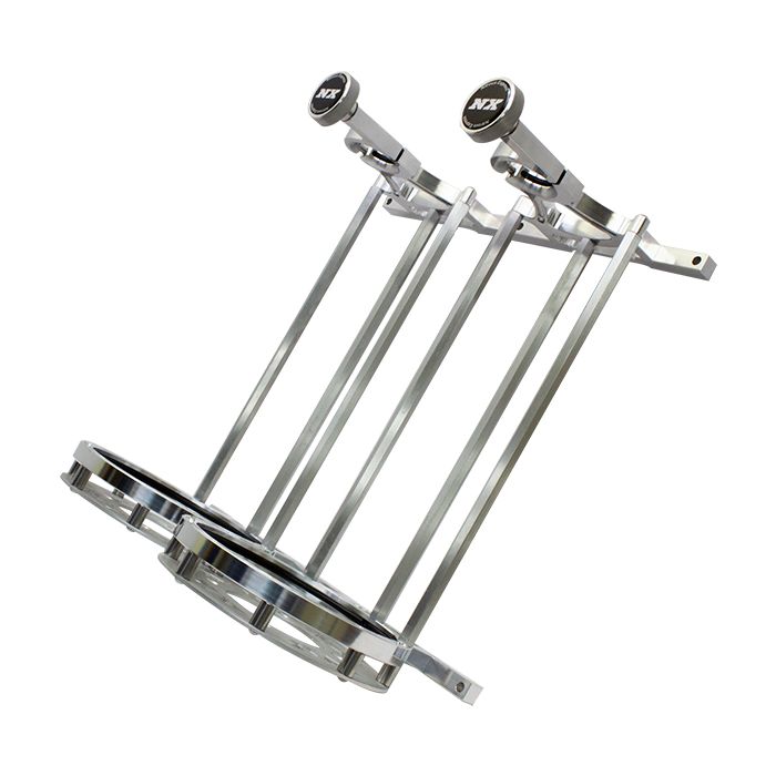 Nitrous Express NX 11208SB-10 Machined Aluminum Flat Bottle Bracket for two 10 lb bottles