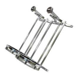 Stand up Billet Bottle Bracket Flat Mount for Dual 15Lb Bottle Nitrous Express NX 11208SB-15